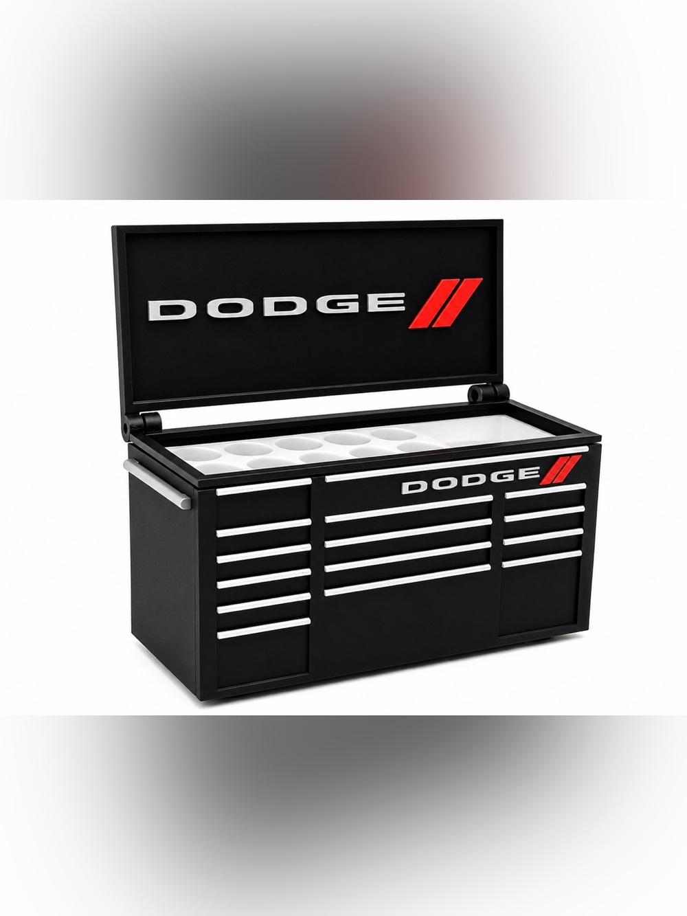 Dodge Mini Toolbox Pen And Trinket Holder Desk Top Organizer